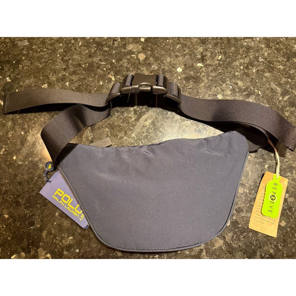 Polo Ralph Lauren US Open 2021 Tennis Belt Waist Bag Slim Fanny Pack Navy Pony - Picture 2 of 4
